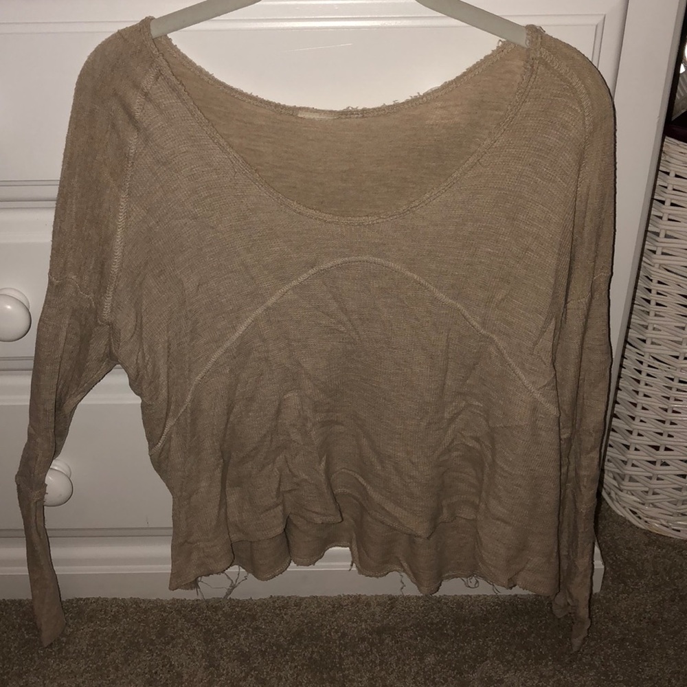 Tan shirt